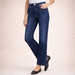 Closed Baylin Hi-Rise Slim Flare Jeans A Better Blue Made In Italy Denim Size 32